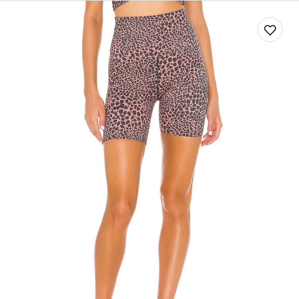 Beach Riot brown spotted bike shorts